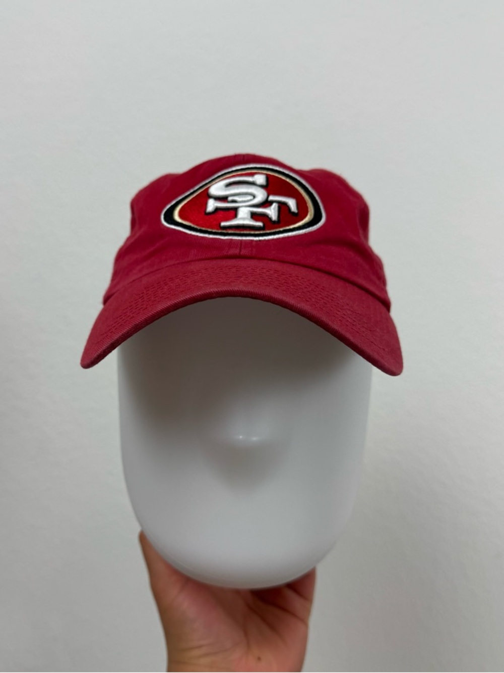 San Francisco 49ers Red Baseball Cap with Embroidered Logo